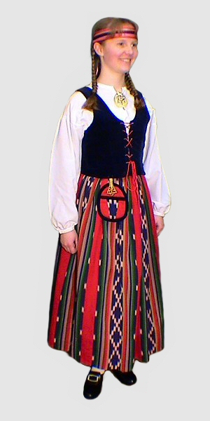 Куклы в народных костюмах №79 Кукла в финском женском костюме