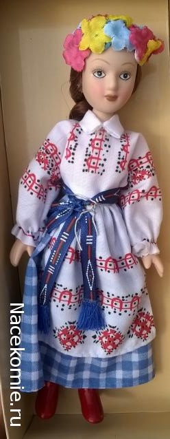 Куклы в народных костюмах №66 Кукла в девичьем костюме Витебской губернии