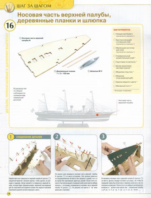 Императорская яхта «Штандарт» - Комплектация и Руководство по сборке