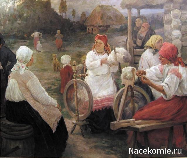 Народный костюм в живописи и графике