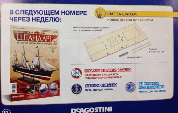 Императорская яхта «Штандарт» - График выхода и обсуждение