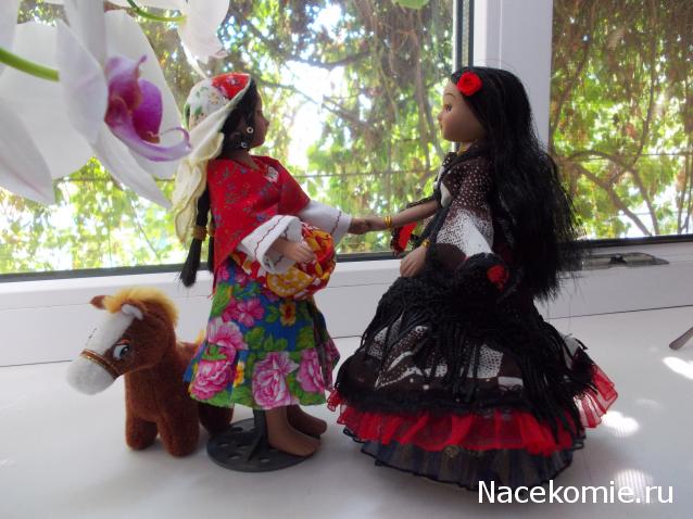 Куклы в народных костюмах №67 Кукла в цыганском девичьем костюме