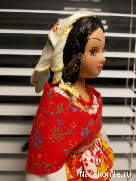 Куклы в народных костюмах №67 Кукла в цыганском девичьем костюме