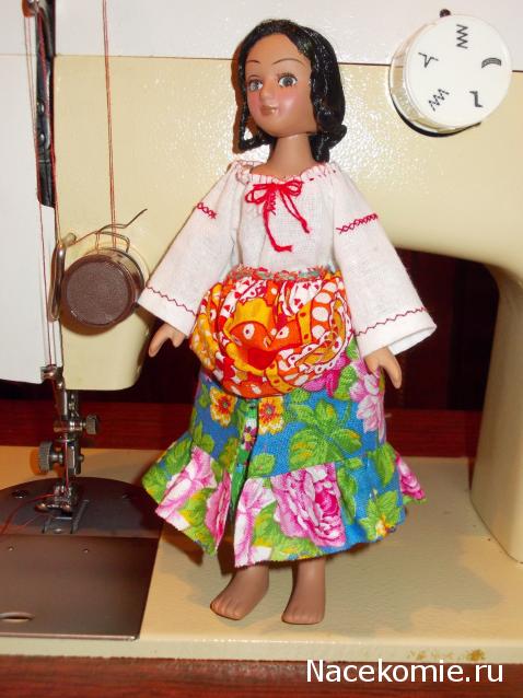 Куклы в народных костюмах №67 Кукла в цыганском девичьем костюме