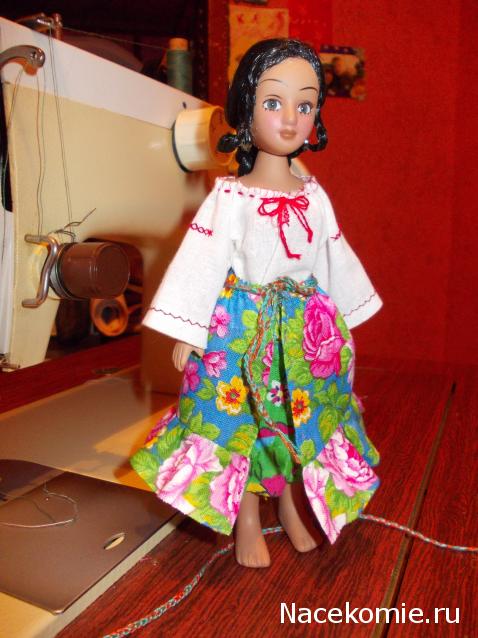 Куклы в народных костюмах №67 Кукла в цыганском девичьем костюме