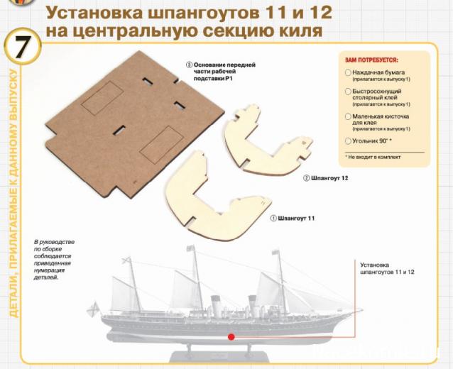 Императорская яхта «Штандарт» - Комплектация и Руководство по сборке