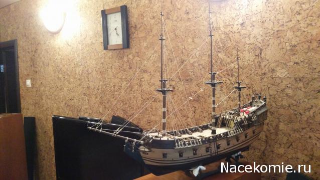 Собери Чёрную Жемчужину. Рангоут и такелаж.