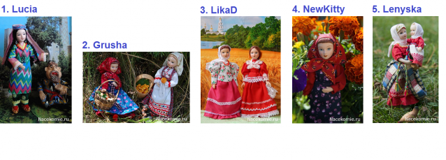 Куклы в Народных Костюмах - Конкурс "Как будто заблудившись в нежном лете..."