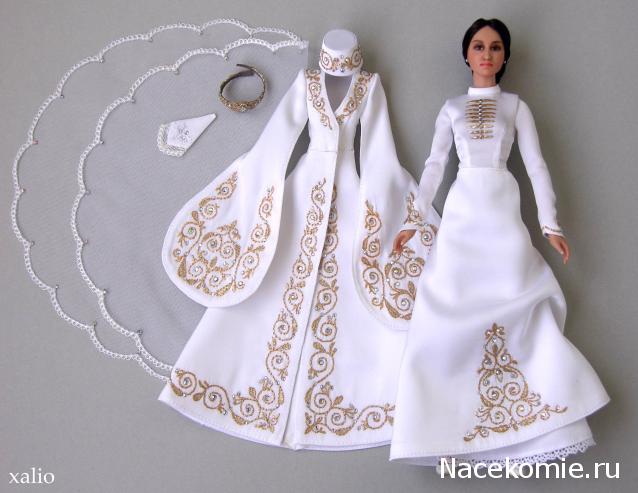 Куклы в народных костюмах №15 Кукла в осетинском девичьем костюме