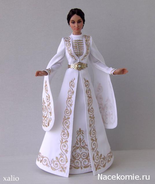 Куклы в народных костюмах №15 Кукла в осетинском девичьем костюме