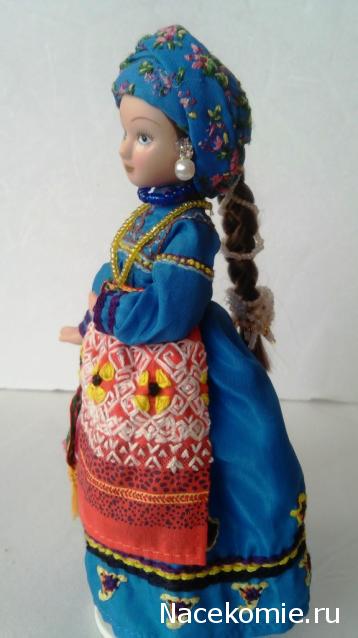 Куклы в народных костюмах №37 Кукла в девичьем костюме старообрядцев-"поляков" Томской губернии