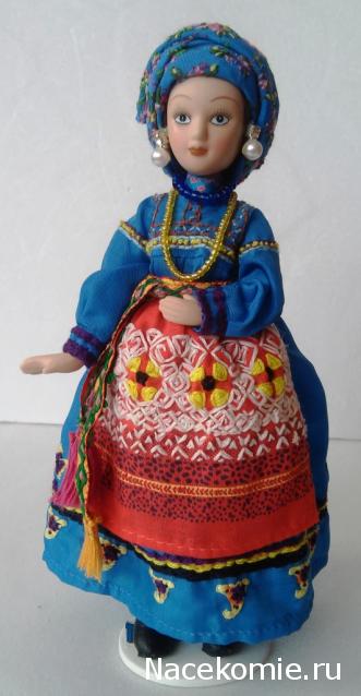 Куклы в народных костюмах №37 Кукла в девичьем костюме старообрядцев-"поляков" Томской губернии