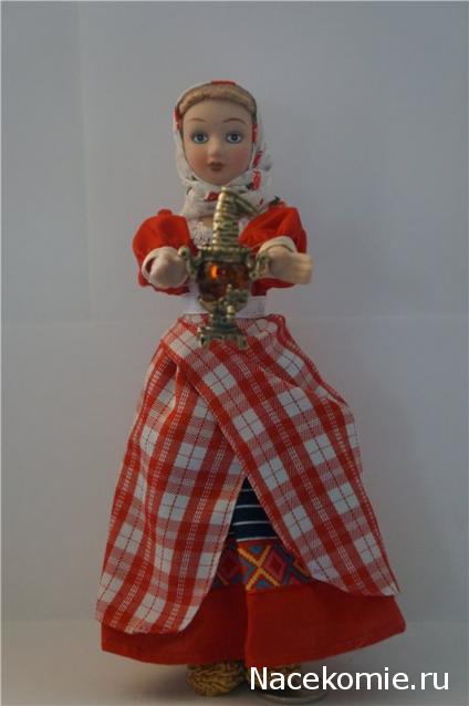 Куклы в народных костюмах №61 Кукла в жатвенном костюме Олонецкой губернии