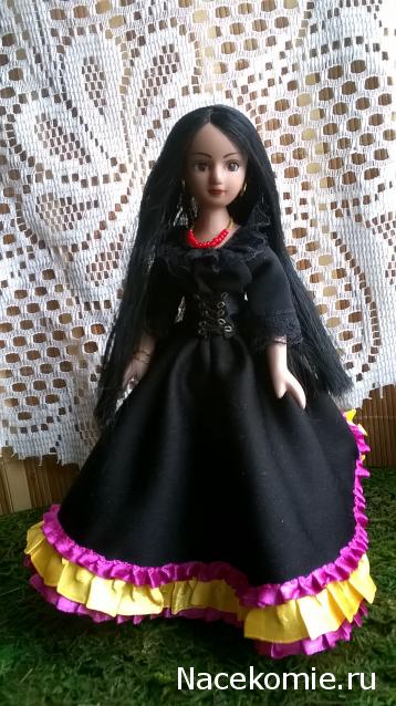 Куклы в народных костюмах №67 Кукла в цыганском девичьем костюме