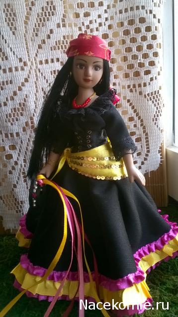 Куклы в народных костюмах №67 Кукла в цыганском девичьем костюме