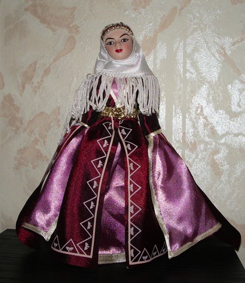 Куклы в народных костюмах №3 Кукла в карачаевском праздничном костюме