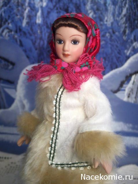Куклы в народных костюмах №1 Кукла в зимнем костюме Московской губернии