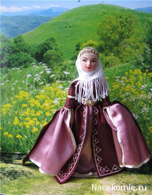 Куклы в народных костюмах №3 Кукла в карачаевском праздничном костюме