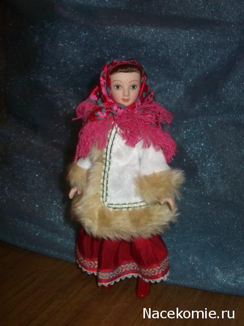 Куклы в народных костюмах №1 Кукла в зимнем костюме Московской губернии