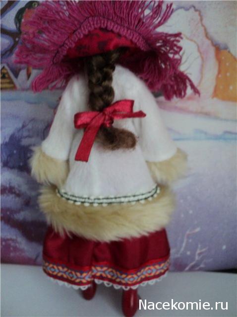 Куклы в народных костюмах №1 Кукла в зимнем костюме Московской губернии