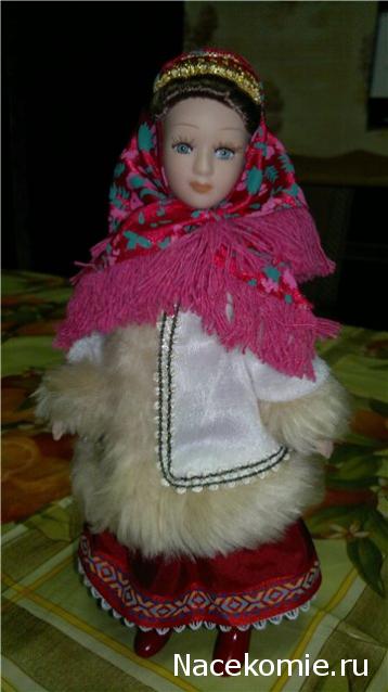 Куклы в народных костюмах №1 Кукла в зимнем костюме Московской губернии