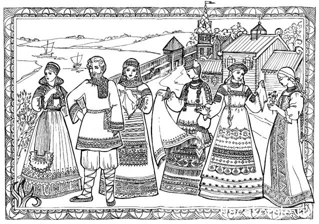 Куклы в народных костюмах – Обмен и взаимопомощь