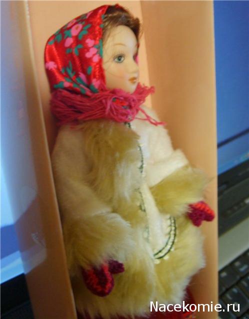 Куклы в народных костюмах №1 Кукла в зимнем костюме Московской губернии