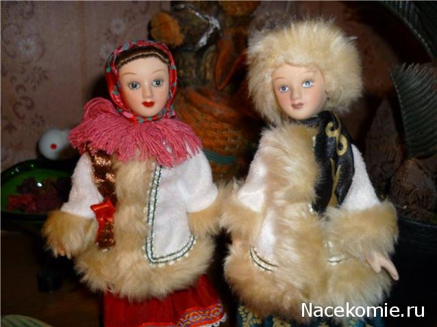 Куклы в народных костюмах №1 Кукла в зимнем костюме Московской губернии