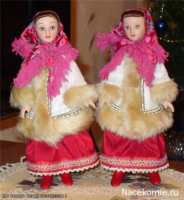 Куклы в народных костюмах №1 Кукла в зимнем костюме Московской губернии