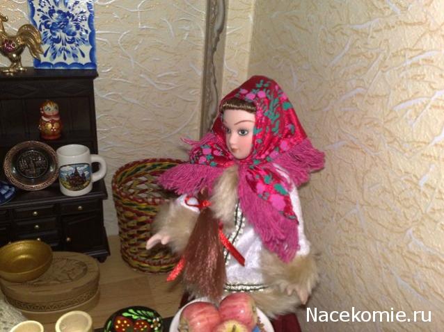 Куклы в народных костюмах №1 Кукла в зимнем костюме Московской губернии