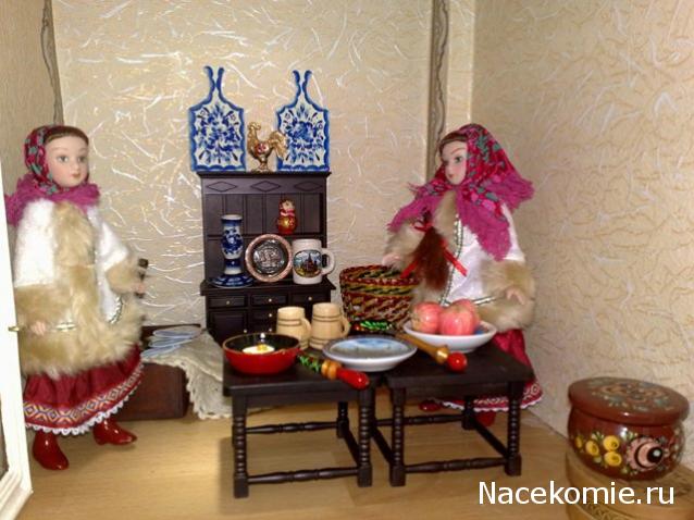 Куклы в народных костюмах №1 Кукла в зимнем костюме Московской губернии