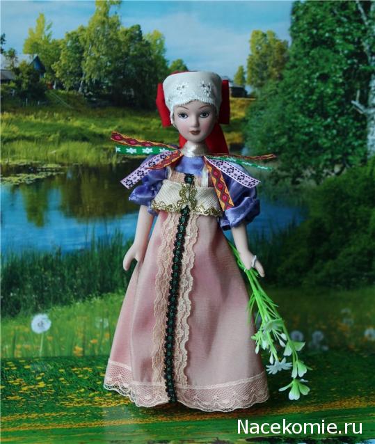 Куклы в народных костюмах №58 Кукла в праздничном костюме Нижегородской губернии