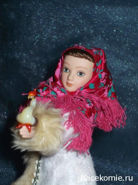 Куклы в народных костюмах №1 Кукла в зимнем костюме Московской губернии