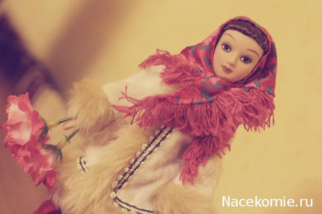Куклы в народных костюмах №1 Кукла в зимнем костюме Московской губернии
