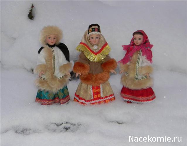 Куклы в народных костюмах №1 Кукла в зимнем костюме Московской губернии