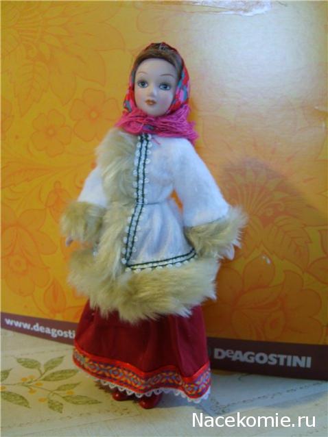 Куклы в народных костюмах №1 Кукла в зимнем костюме Московской губернии