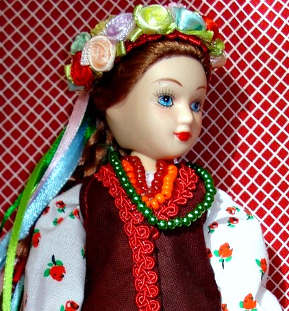 Куклы в народных костюмах №4 Кукла в летнем костюме Киевской губернии