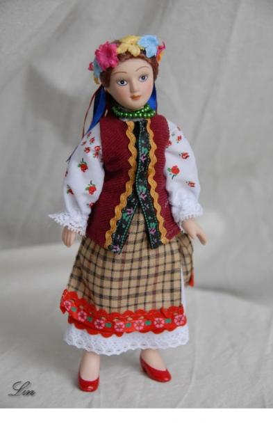 Куклы в народных костюмах №4 Кукла в летнем костюме Киевской губернии
