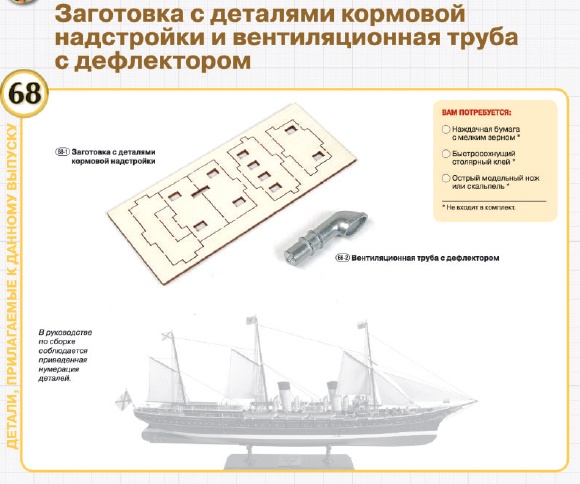 Императорская яхта «Штандарт» - Комплектация и Руководство по сборке