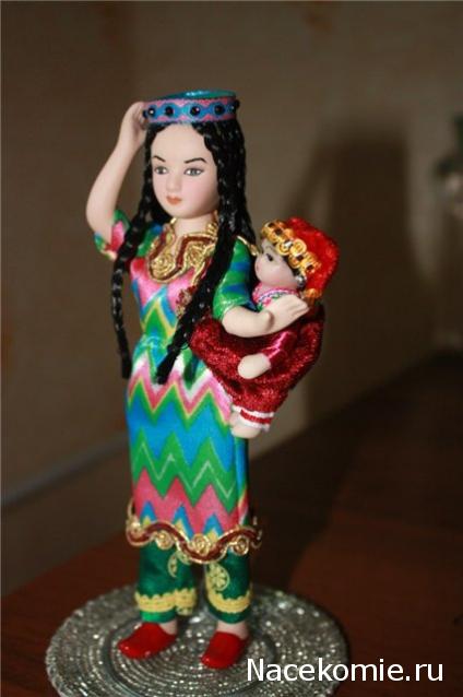 Куклы в народных костюмах №12 Кукла в узбекском летнем костюме