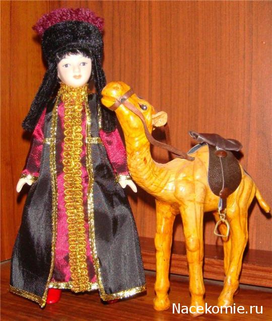 Куклы в народных костюмах №7 Кукла в калмыцком праздничном костюме