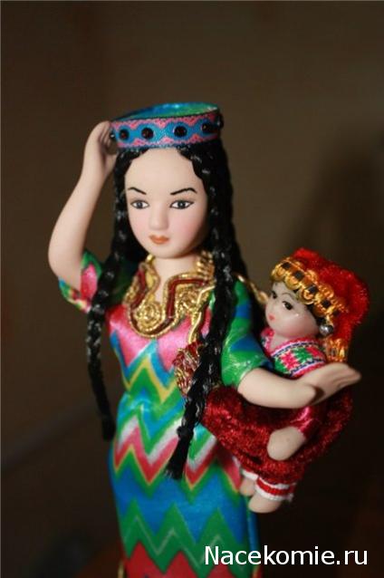 Куклы в народных костюмах №12 Кукла в узбекском летнем костюме