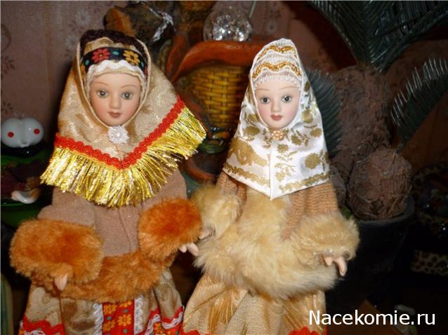 Куклы в народных костюмах №5 Кукла в зимнем костюме Архангельской губернии