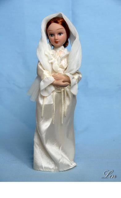 Куклы в народных костюмах №13 Кукла в городском свадебном костюме Санкт-Петербургской губернии