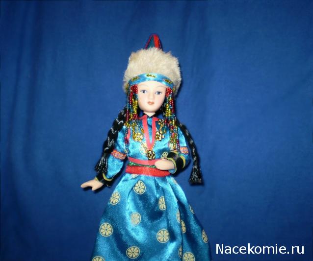 Куклы в народных костюмах №11 Кукла в бурятском женском костюме