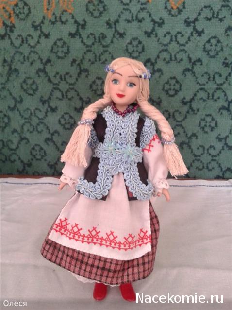 Куклы в народных костюмах №8 Кукла в летнем костюме Минской губернии
