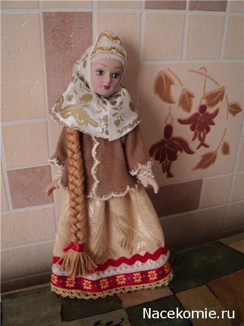 Куклы в народных костюмах №5 Кукла в зимнем костюме Архангельской губернии