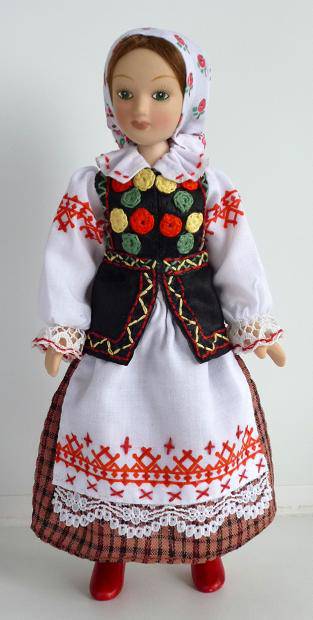 Куклы в народных костюмах №8 Кукла в летнем костюме Минской губернии