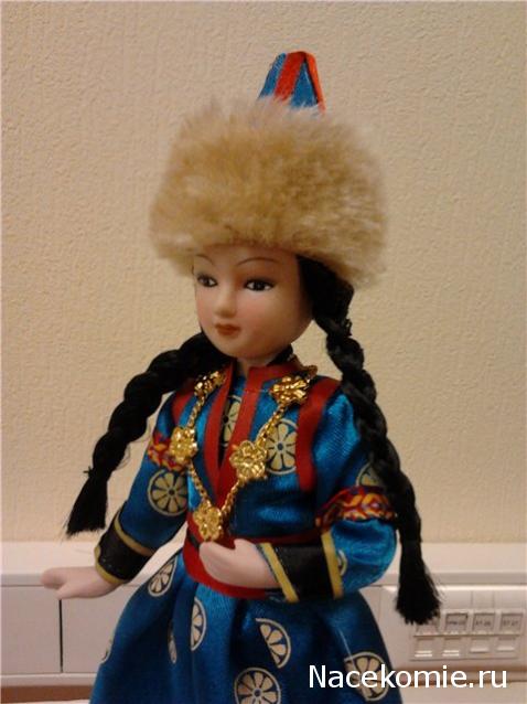 Куклы в народных костюмах №11 Кукла в бурятском женском костюме