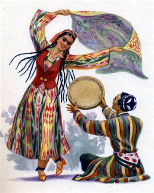 Куклы в народных костюмах №12 Кукла в узбекском летнем костюме